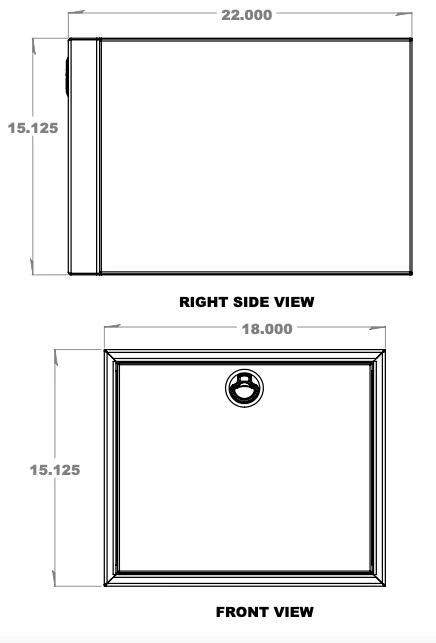 Single Drawer 22"x18"x15"