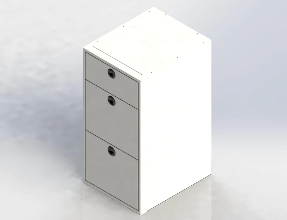 18" Three Drawer Base