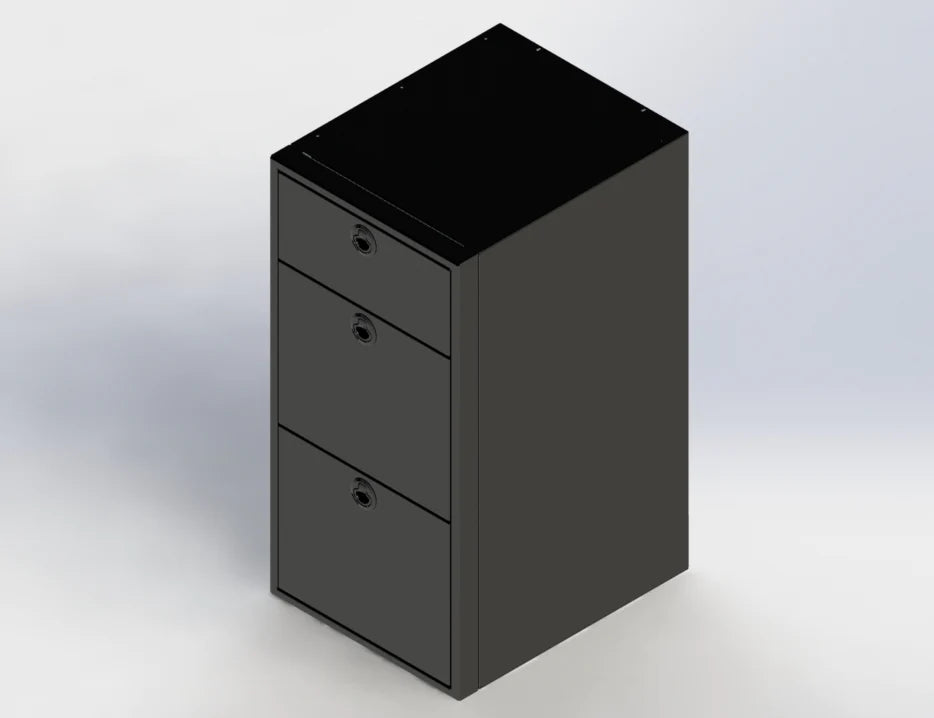18" Three Drawer Base